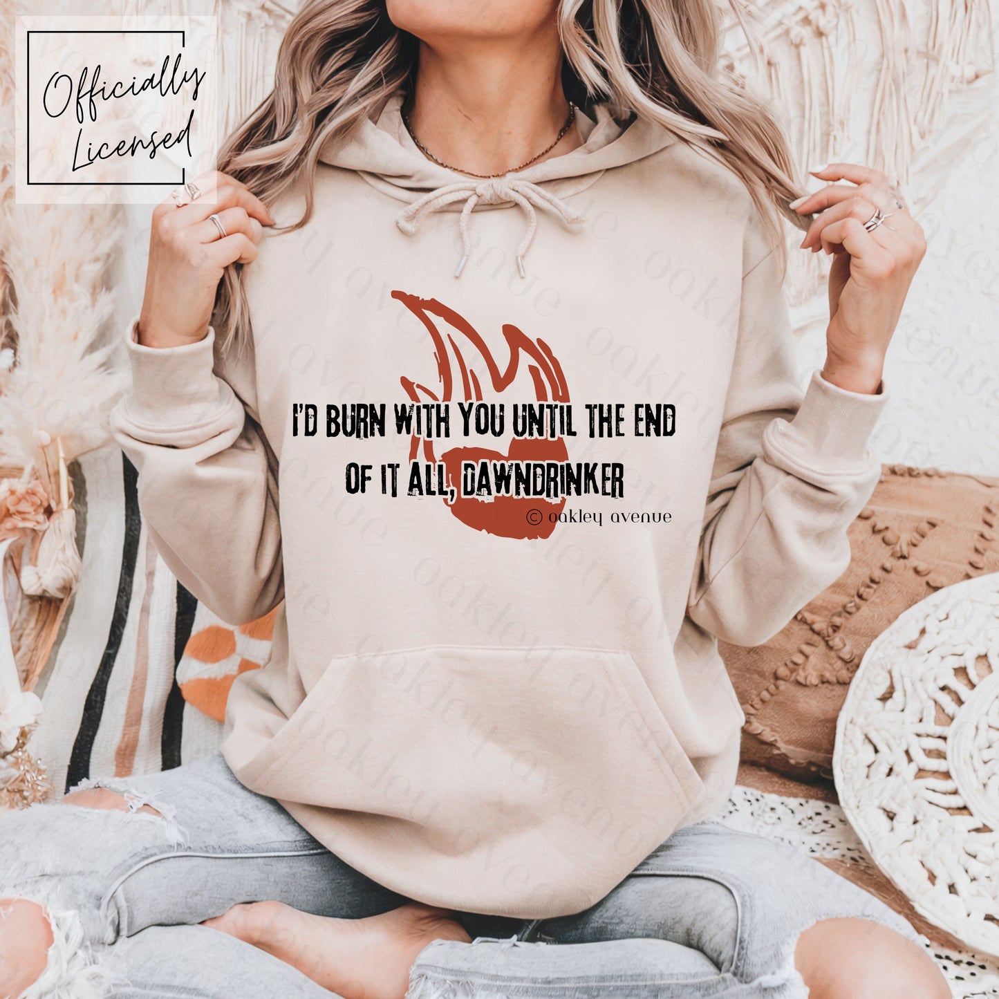 I'd Burn With You Hoodie | Crowns of Nyaxia Merch