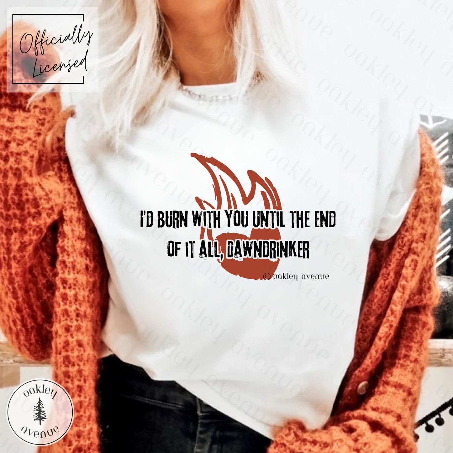 I'd Burn With You T-shirt | Crowns of Nyaxia Merch