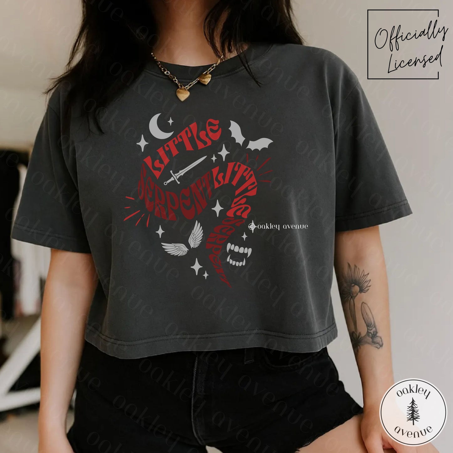 Little Serpent Crop Top | Crowns of Nyaxia Merch