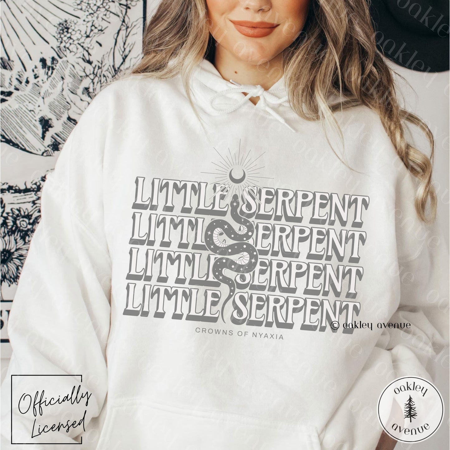 Little Serpent Hoodie | Crowns of Nyaxia Merch