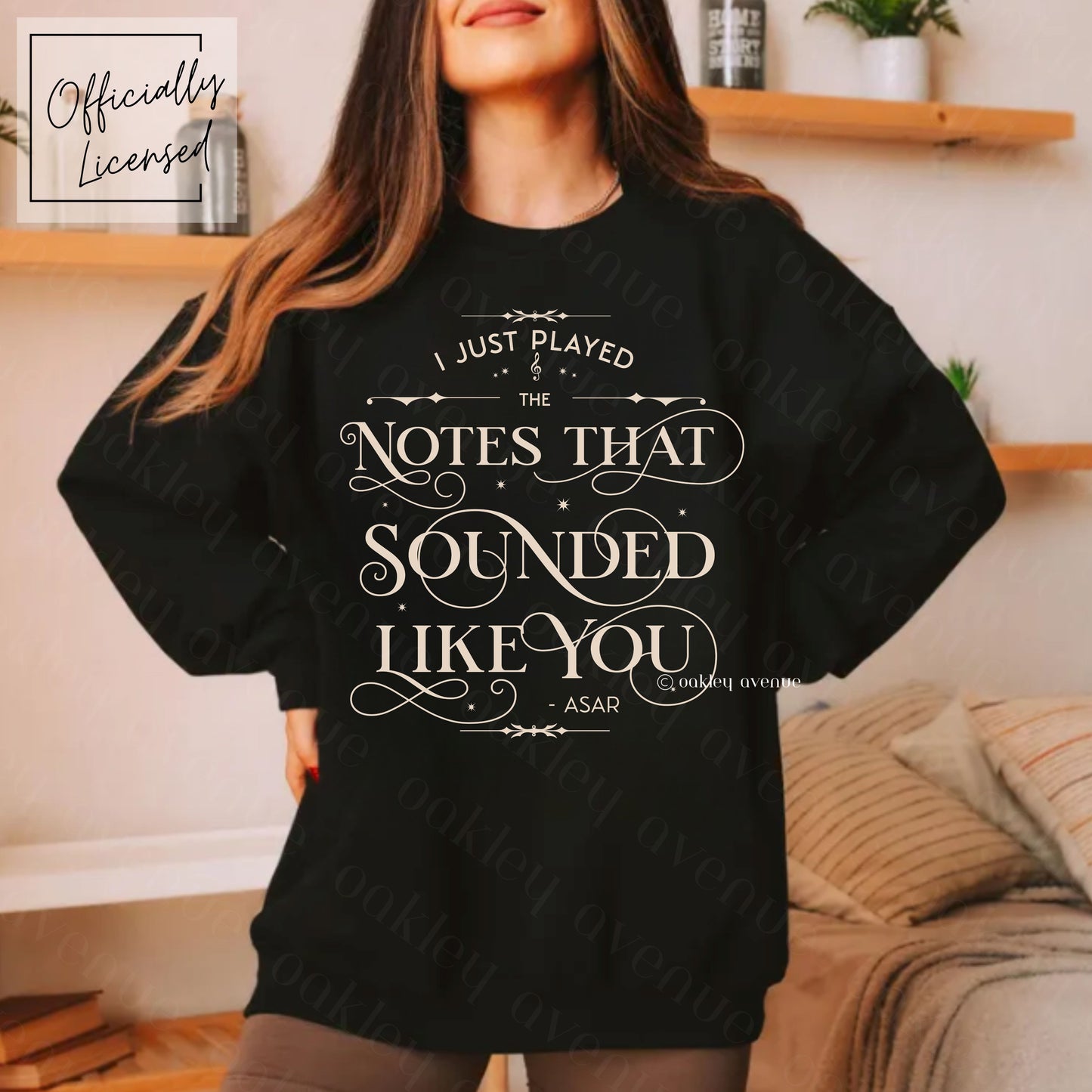 I Just Played The Notes That Sounded Like You Sweatshirt | Crowns of Nyaxia Merch