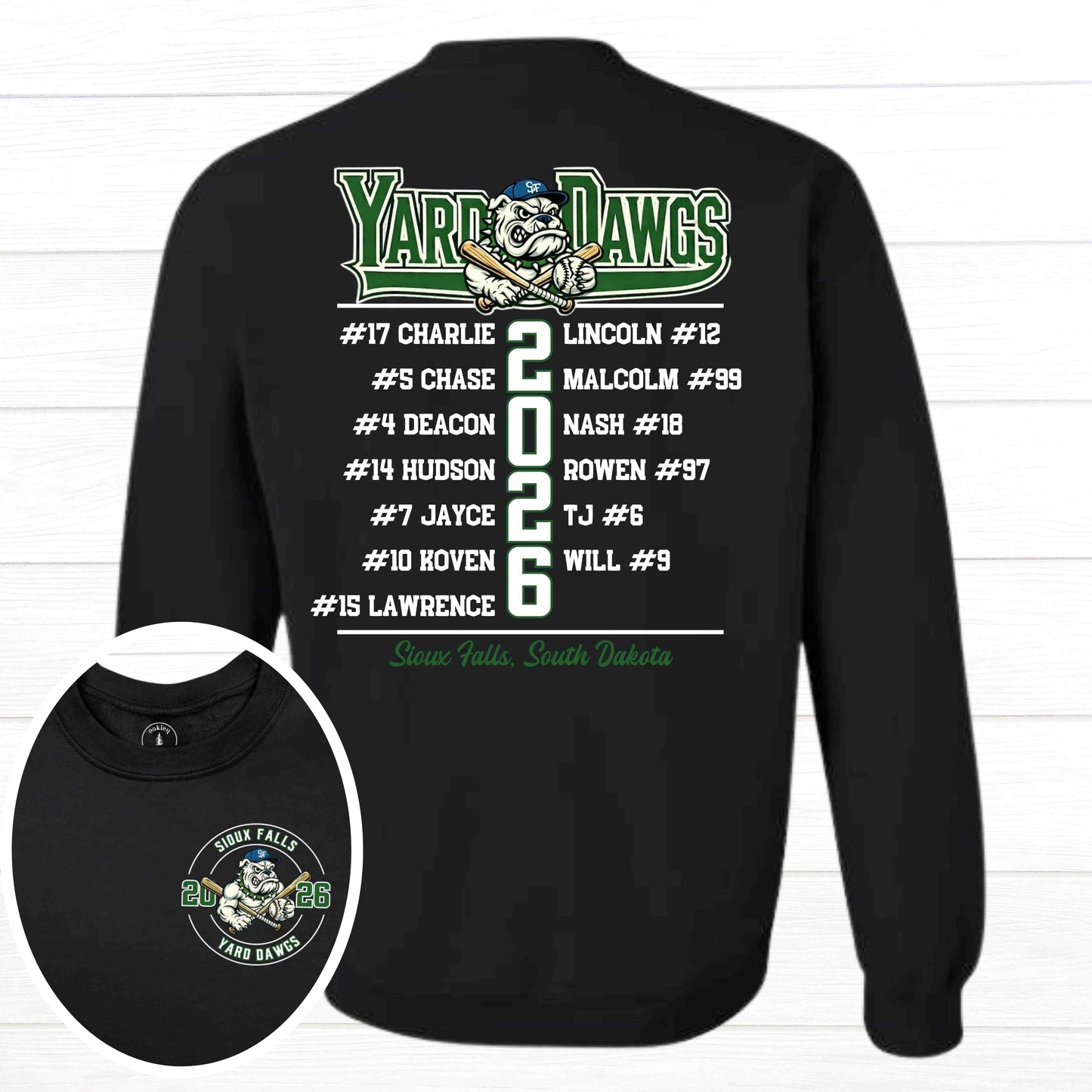 Yard Dawgs Team Roster [Long Sleeve]