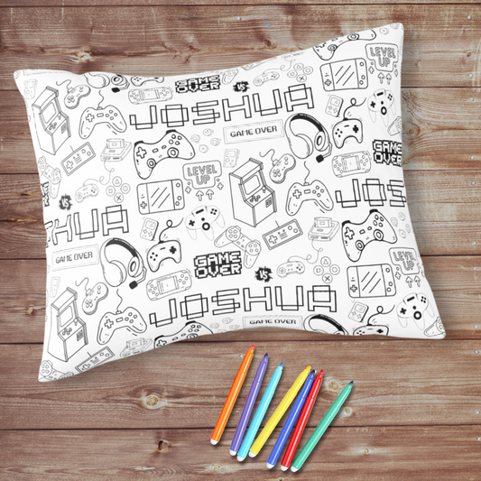 Gamer Color Your Own Pillowcase
