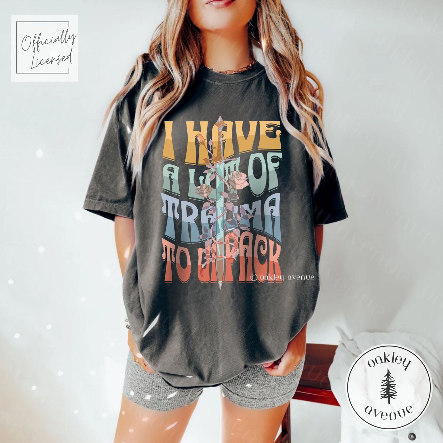 I Have A Lot Of Trauma T-shirt | Licensed Nisha J. Tuli Merch