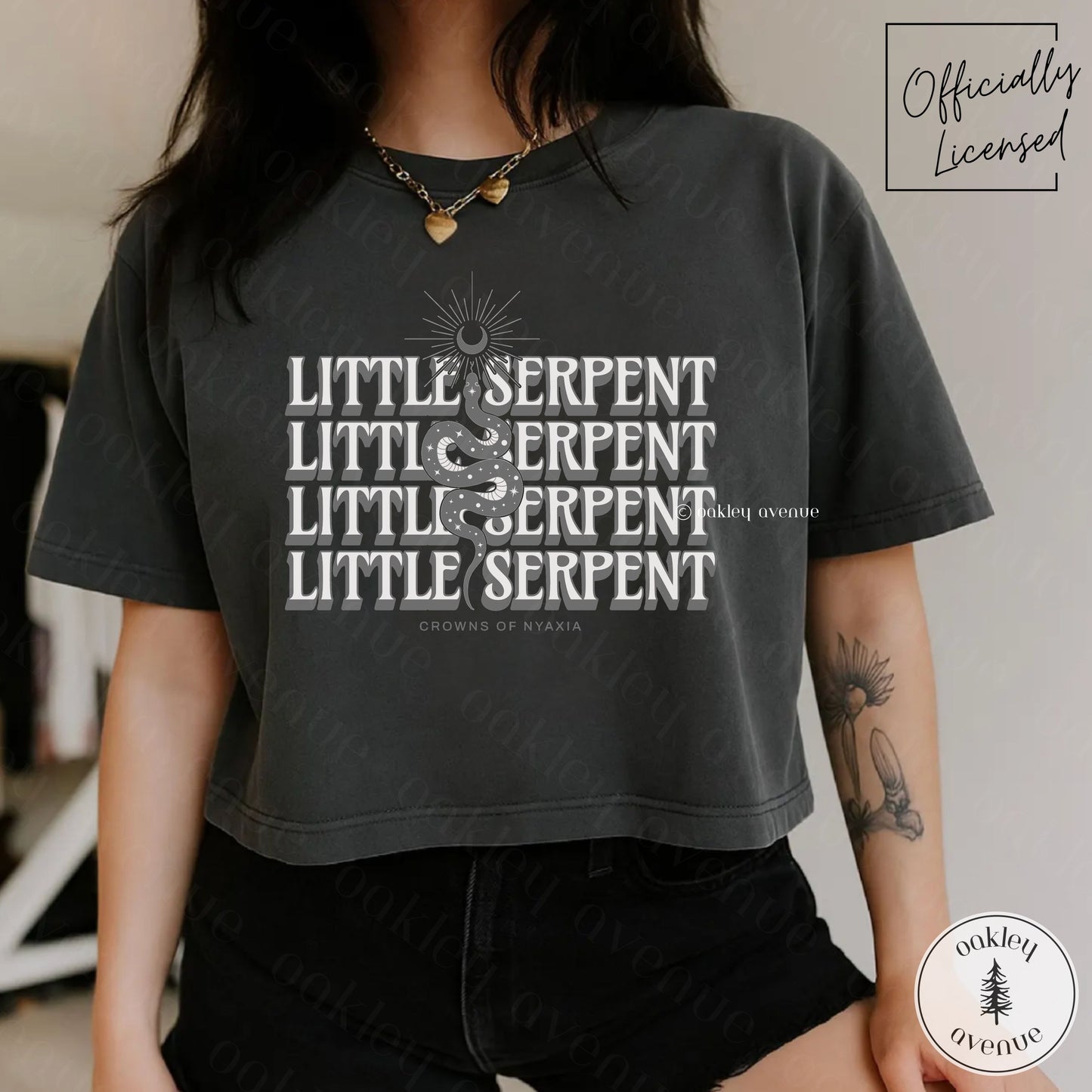 Little Serpent Crop Top | Crowns of Nyaxia Merch