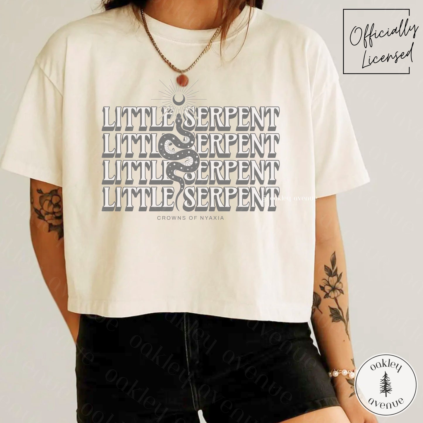Little Serpent Crop Top | Crowns of Nyaxia Merch