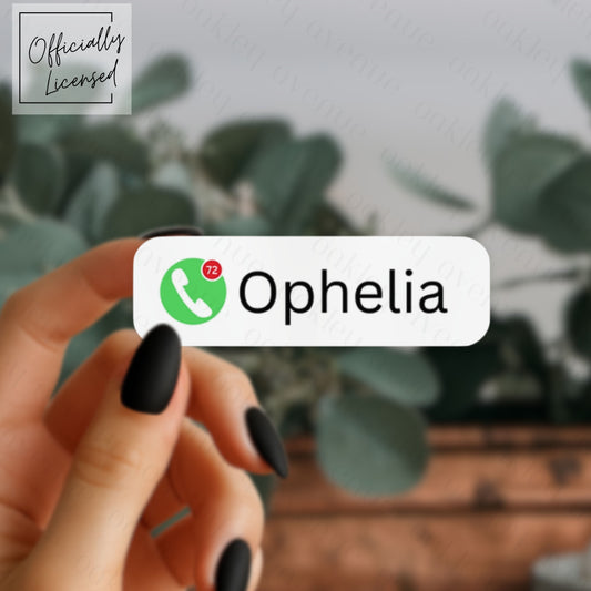 Ophelia Missed Call Sticker | Crowns of Nyaxia Merch