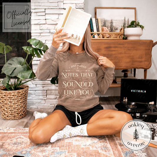 I Just Played The Notes That Sounded Like You Long Sleeve T-shirt | Crowns of Nyaxia Merch